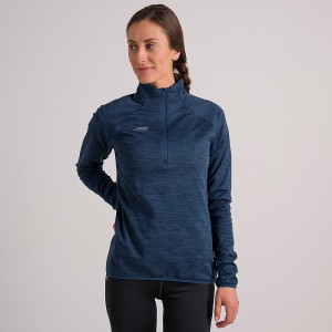 Altra CORE 1/2 ZIP Pullover Dame Blå | AL7489Q45