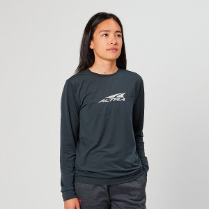 Altra EVERYDAY PERFORMANCE LONG SLEEVE T-Shirt Dame Sort | AL1590M13