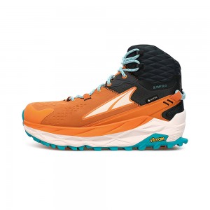 Altra OLYMPUS 5 HIKE MID GTX Trailsko Dame Orange Grå | AL7236J19