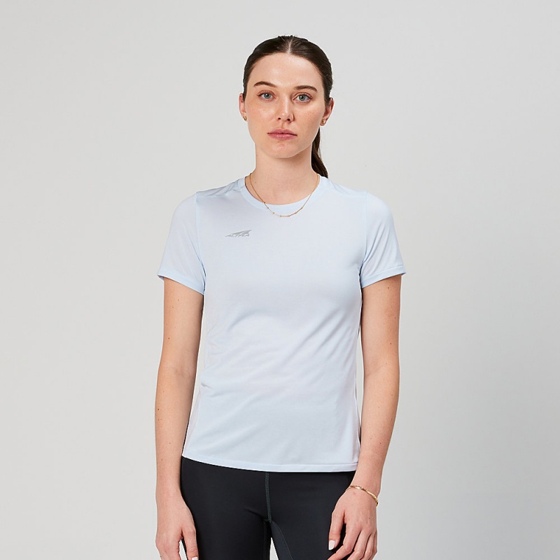 Altra CORE SHORT SLEEVE TEE T-Shirt Dame Blå | AL9471L13