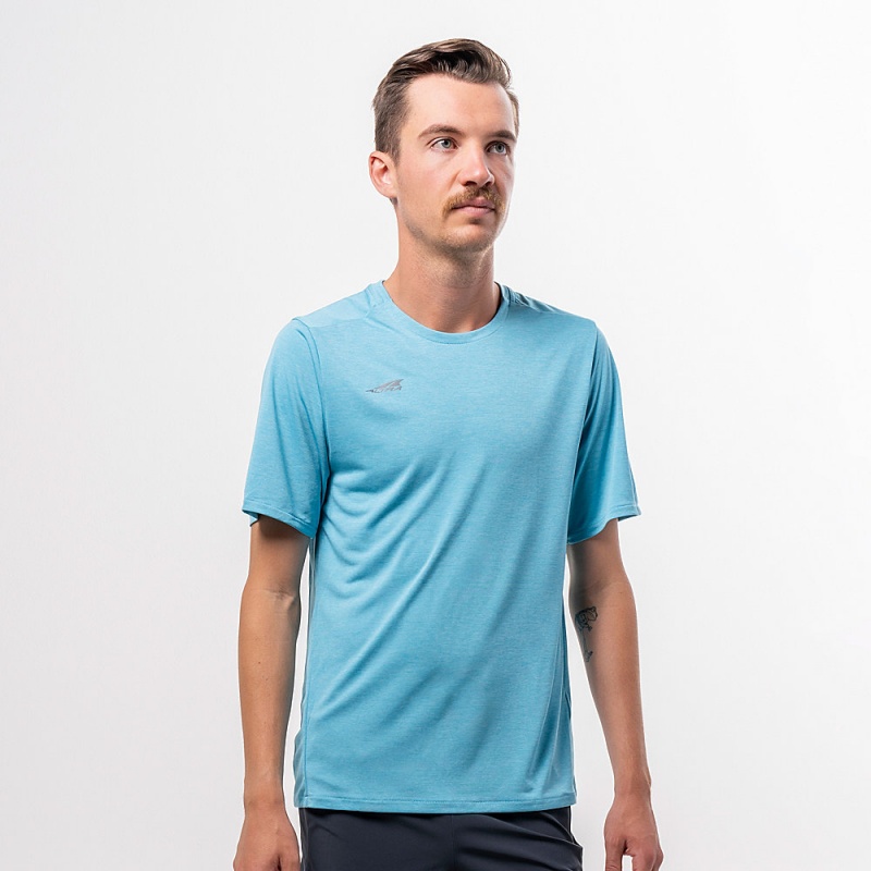 Altra CORE SHORT SLEEVE TEE T-Shirt Herre Blå | AL0732Q25