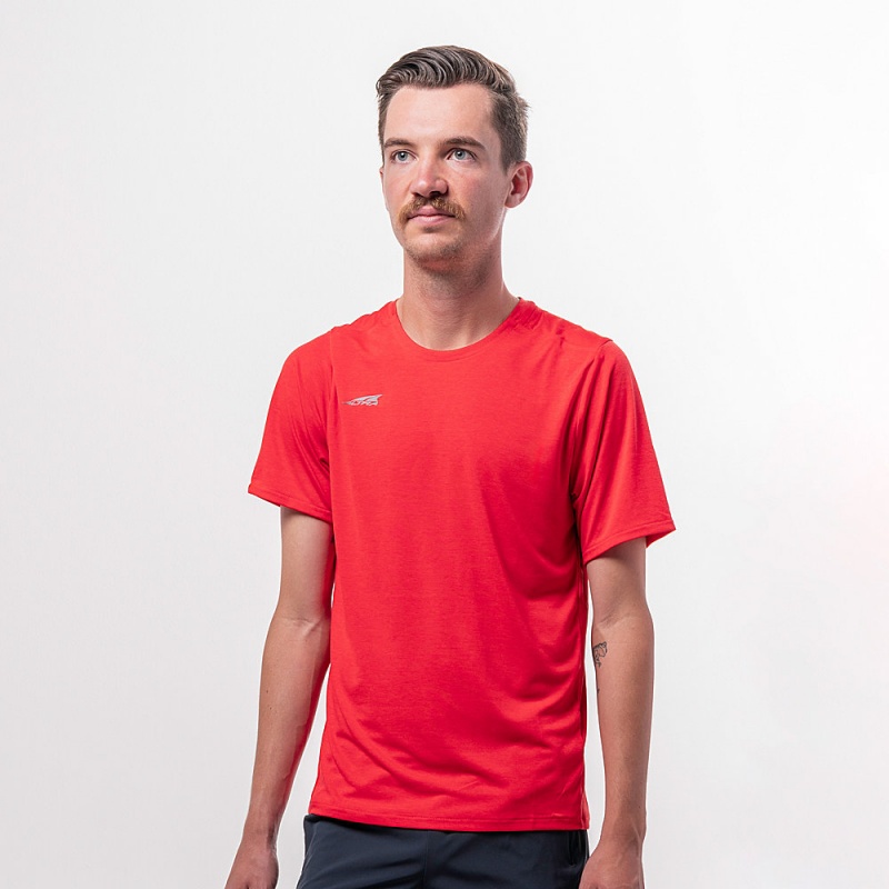 Altra CORE SHORT SLEEVE TEE T-Shirt Herre Rød | AL3786E84