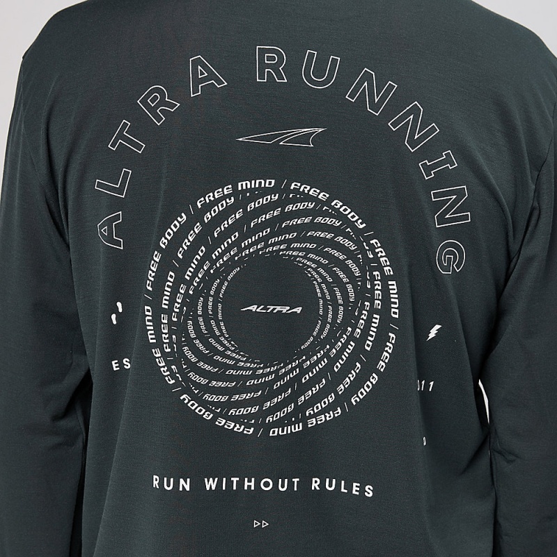 Altra EVERYDAY PERFORMANCE LONG SLEEVE T-Shirt Herre Sort | AL4213Y51