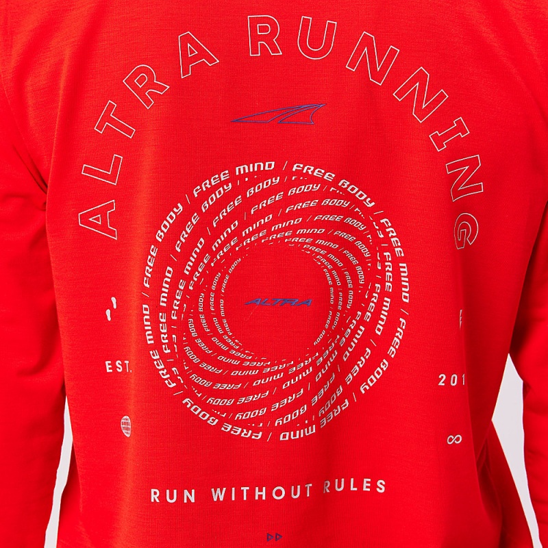 Altra EVERYDAY PERFORMANCE LONG SLEEVE T-Shirt Dame Rød | AL1372B30