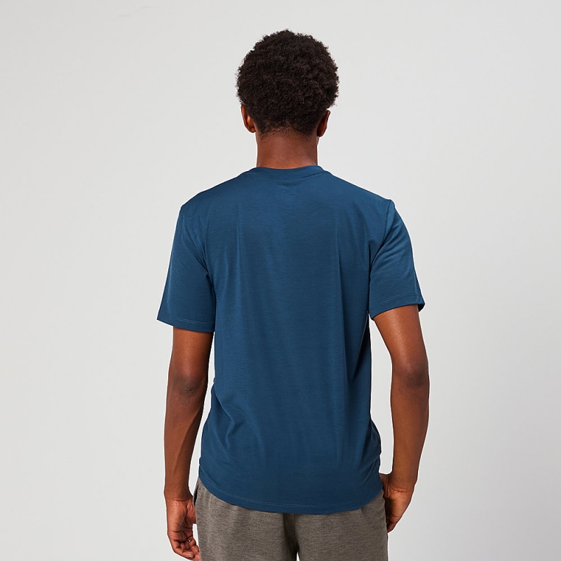 Altra EVERYDAY PERFORMANCE SHORT SLEEVE T-Shirt Herre Mørkeblå | AL5123D25