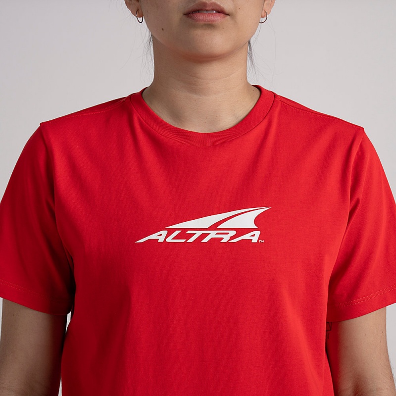 Altra EVERYDAY RECYCLED TEE T-Shirt Dame Rød | AL0618G57