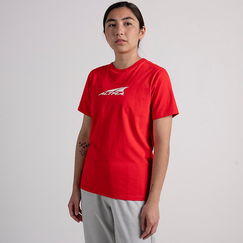 Altra EVERYDAY RECYCLED TEE T-Shirt Dame Rød | AL0618G57