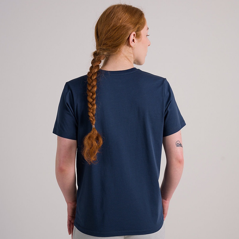 Altra EVERYDAY RECYCLED TEE T-Shirt Dame Blå | AL4038H61