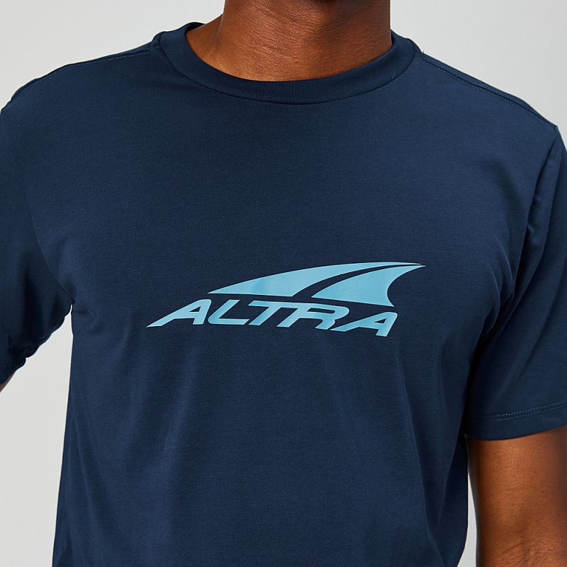 Altra EVERYDAY RECYCLED TEE T-Shirt Herre Blå | AL8795P80