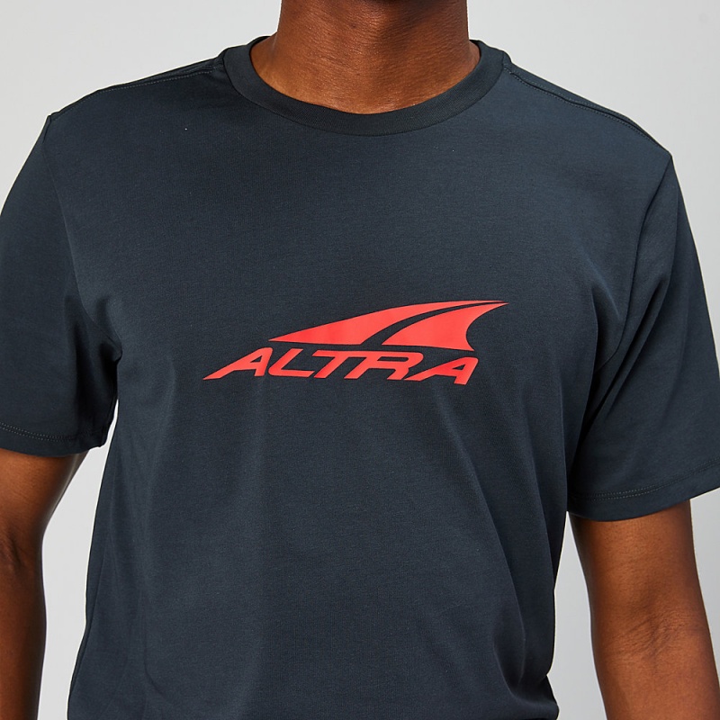 Altra EVERYDAY RECYCLED TEE T-Shirt Herre Sort | AL6389S54