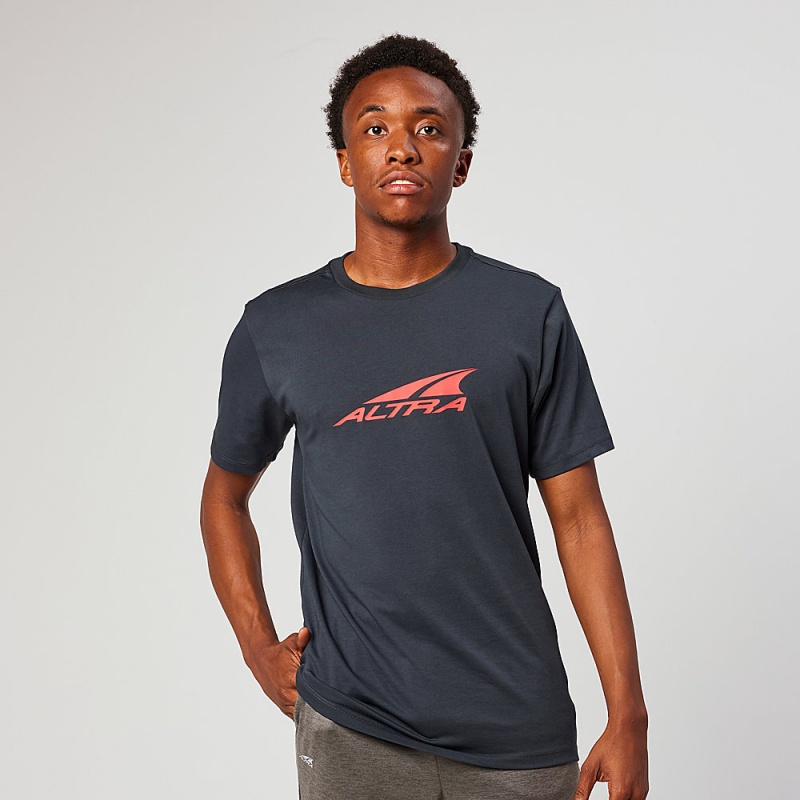 Altra EVERYDAY RECYCLED TEE T-Shirt Herre Sort | AL6389S54