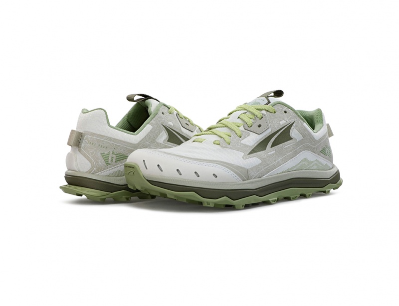 Altra LONE PEAK 6 Trailsko Dame Hvide Grøn | AL5308K48