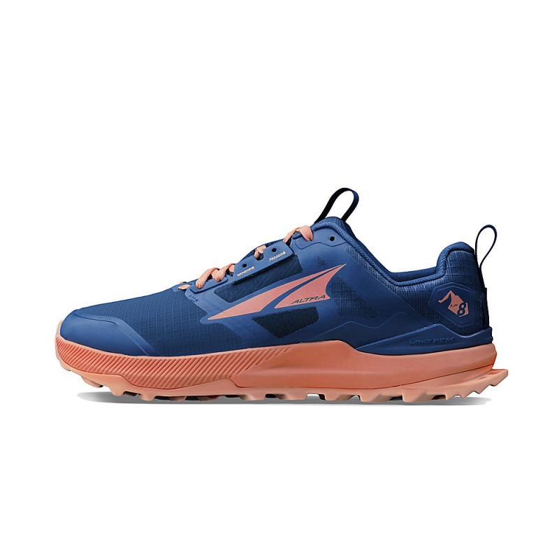 Altra LONE PEAK 8 Trailsko Dame Mørkeblå Koral | AL2386G65