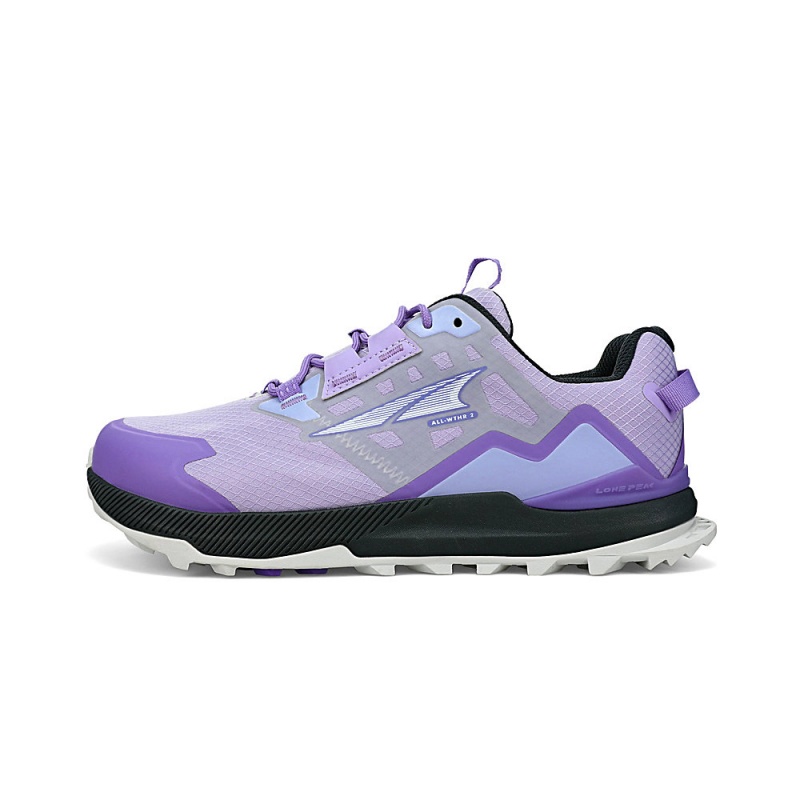 Altra LONE PEAK ALL-WTHR LOW 2 Trailsko Dame Grå Lilla | AL7895W97