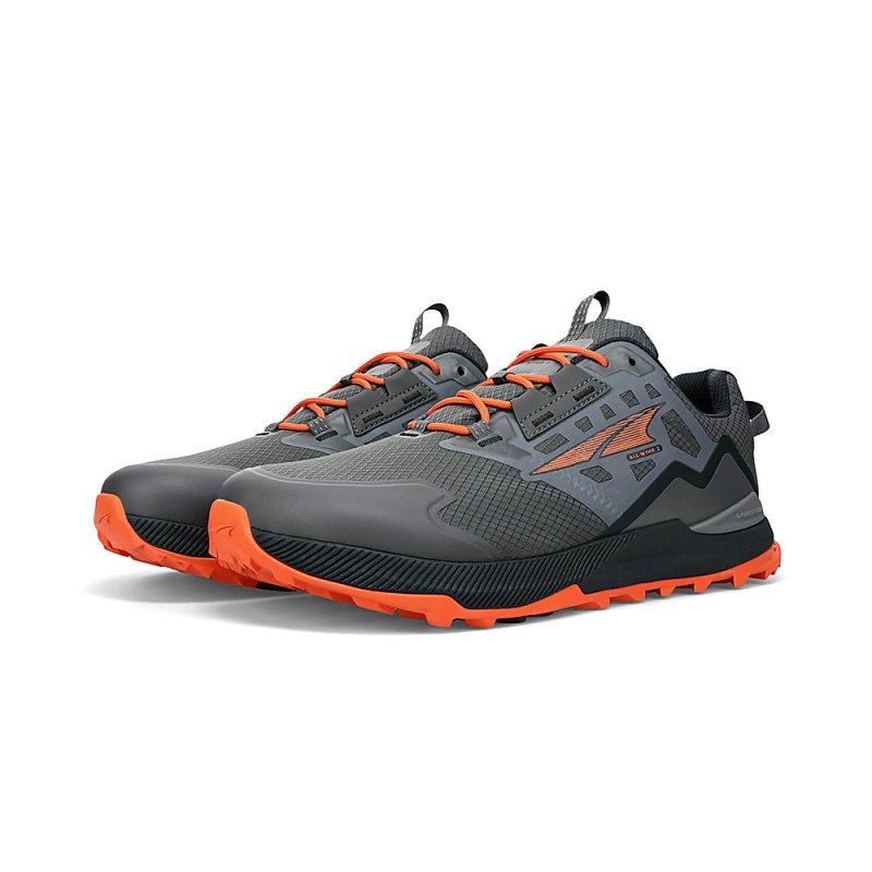 Altra LONE PEAK ALL-WTHR LOW 2 Trailsko Herre Grå Orange | AL3475Z12