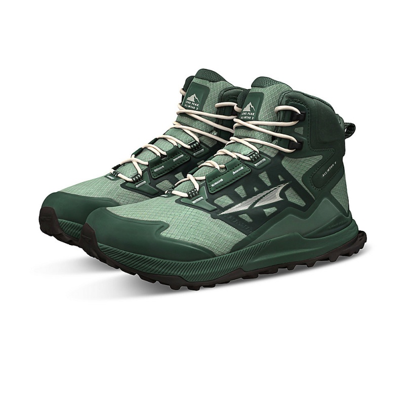 Altra LONE PEAK ALL-WTHR MID 2 Trailsko Dame Grøn | AL9574Q27