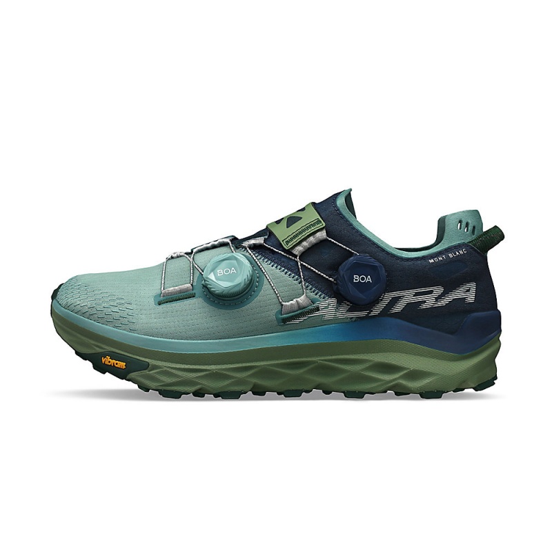 Altra MONT BLANC BOA Trailsko Dame Blå Grøn | AL6501U94