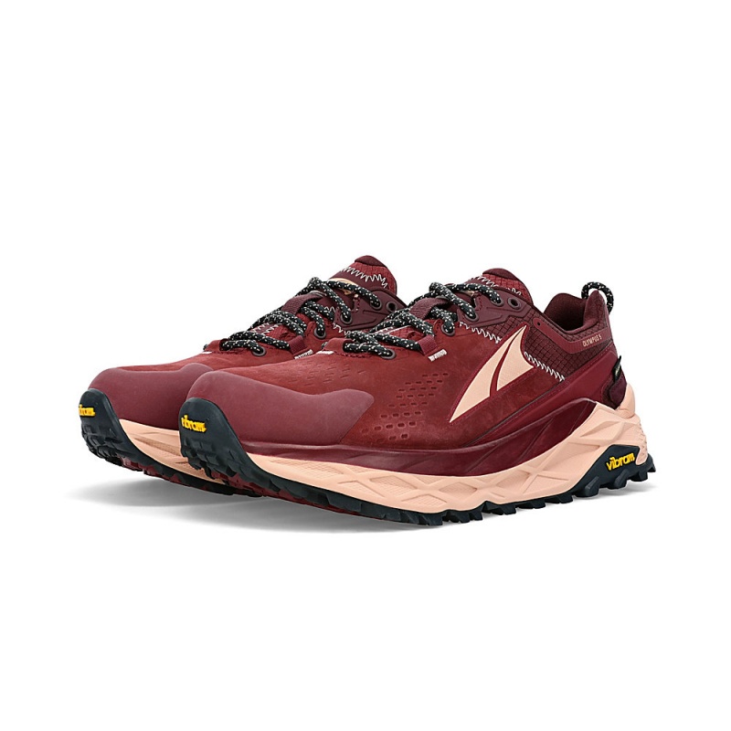 Altra OLYMPUS 5 HIKE LOW GTX Trailsko Dame Bordeaux | AL2194Z38