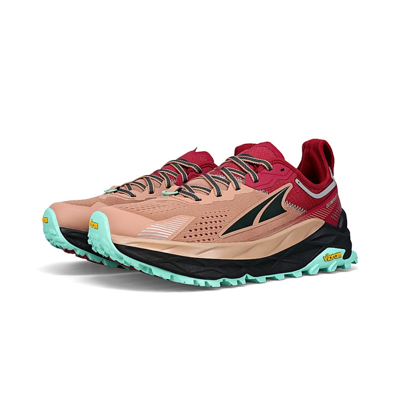 Altra OLYMPUS 5 Trailsko Dame Brune Rød | AL0496P15