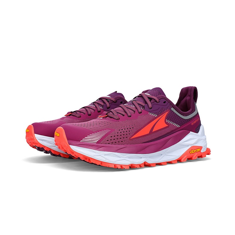 Altra OLYMPUS 5 Trailsko Dame Lilla Orange | AL0869Q49