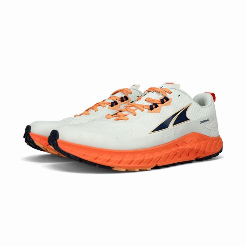 Altra OUTROAD Trailsko Herre Hvide Orange | AL1987R94