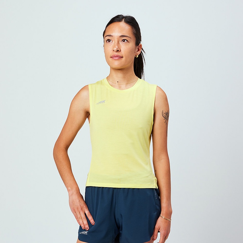 Altra TRAIL Tank Top Dame Gul | AL7591J93