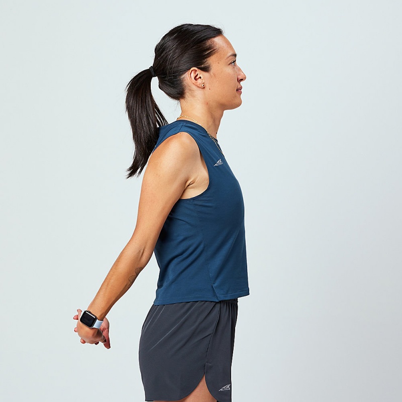 Altra TRAIL Tank Top Dame Mørkeblå | AL7136K51