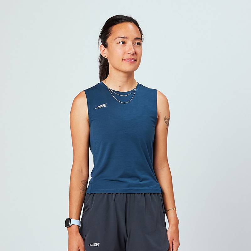 Altra TRAIL Tank Top Dame Mørkeblå | AL7136K51